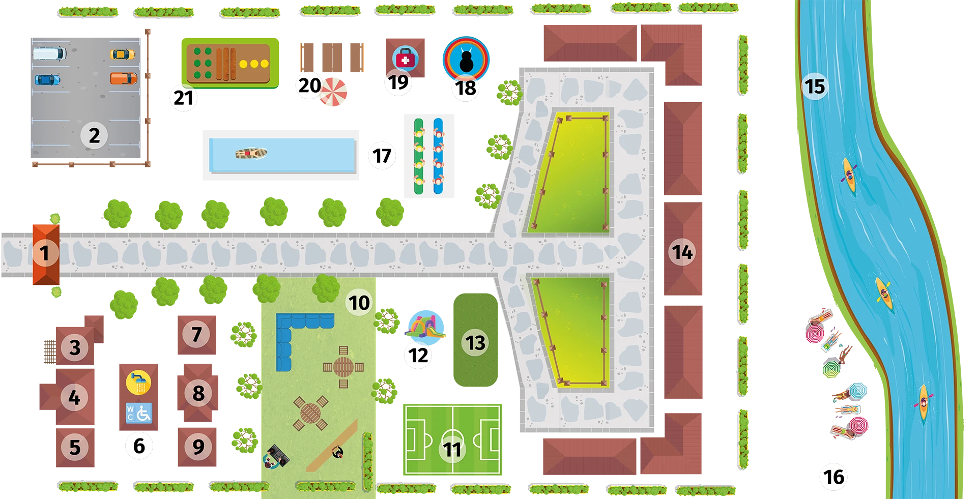 Mapa de La Fonda del Puente