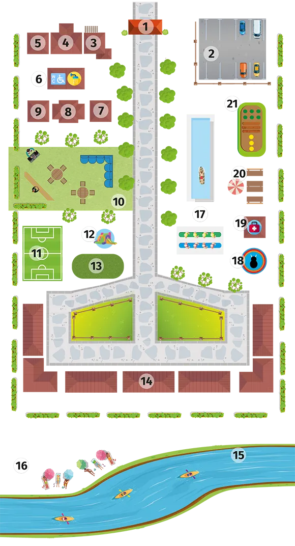 Mapa de La Fonda del Puente
